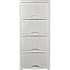 Комод PR_Keeplex Rattan четырехсекционный белое облако