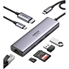 Разветвитель USB Ugreen CM512 (60515) USB-C Multifunction. Серый космос