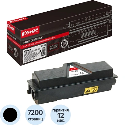 Картридж лазерный Комус TK-170 чер. для Kyocera FS-1320D