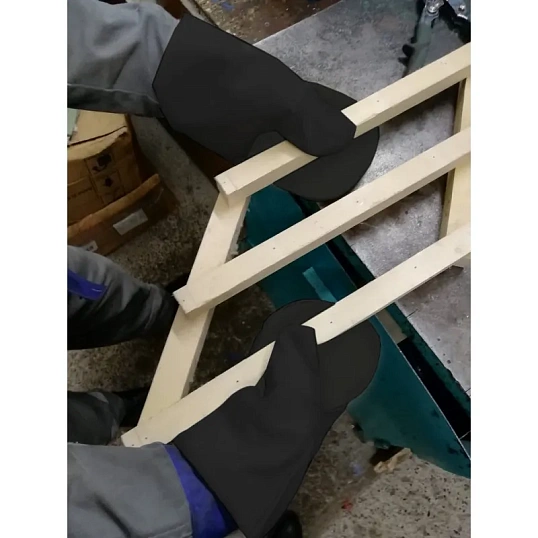 Рукавицы хб утепленные 5пар/уп цвет в ассортименте