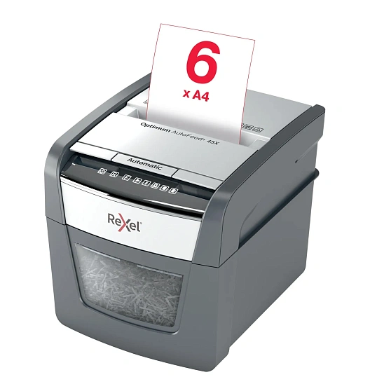 Шредер (уничтожитель) Rexel Optimum AutoFeed+ 45X 4ур.секр.,45лист,20л