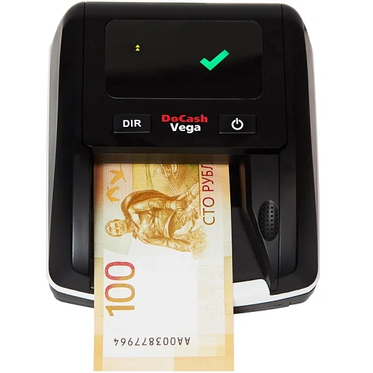 Детектор банкнот (валют) DoCash Vega, автоматический,с аккумулятором,руб