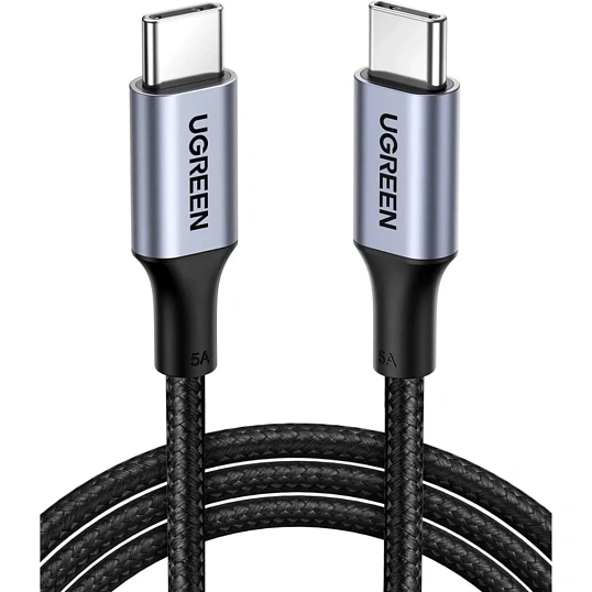 Кабель UGREEN US316 (70428) USB-C 2.0  to USB-C 2.0 5A 1,5м Space Gray