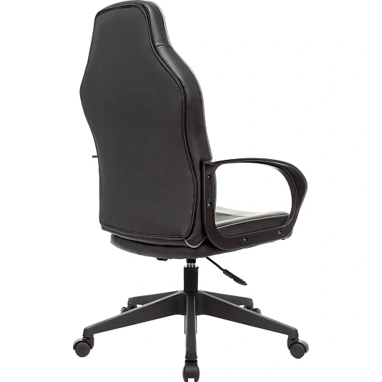 Кресло VB_Echair Easy Game-905 TPU кожзам черный/серый пластик