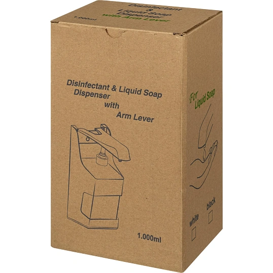 Дозатор для дезин.ср-в и жид.мыла Luscan Prof Optima локтевой 1000мл белый