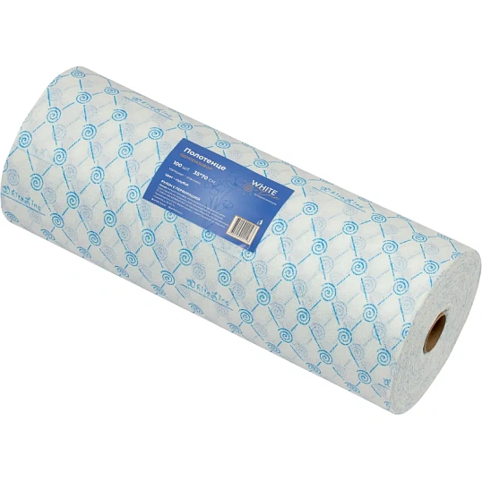 Салфетка спанлейс в рулоне 35х70, голубой, пл.50, 100шт/рул, 10260(0193)