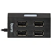 Разветвитель USB 2.0 Buro BU-HUB4-U2.0 4порт. черный