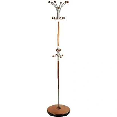 Вешалка ME_напольная Д-1 металлик/средне-коричневый