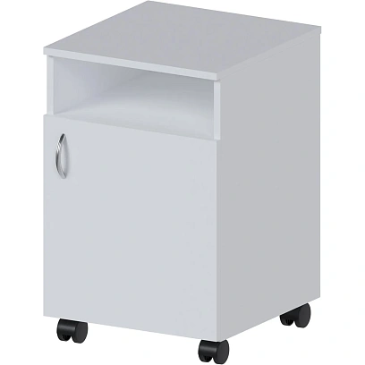 Тумба MEG_медицинская открытая полка и дверца ЛДСП ТМ (код МД-105.00) белый