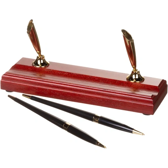 Набор настольный M6C-25A на 6 предметов из дерева, цвет: красное дерево