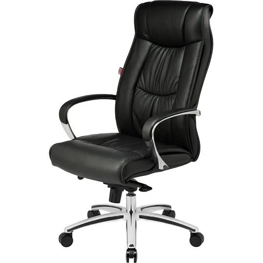 Кресло BN_Fc_Руководителя Echair-534 TL кожа черная, хром