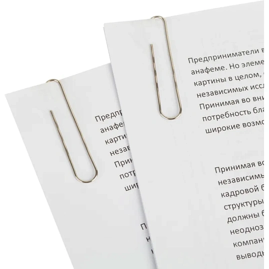 Скрепки Attache никелированные, 50 мм, гофрированные,европодвес, 30 шт/уп