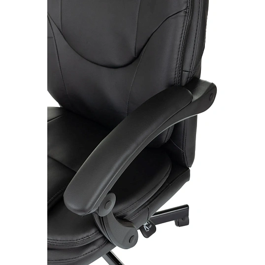 Кресло VB_EChair 668 PU P черный эко.кожа подст.для ног