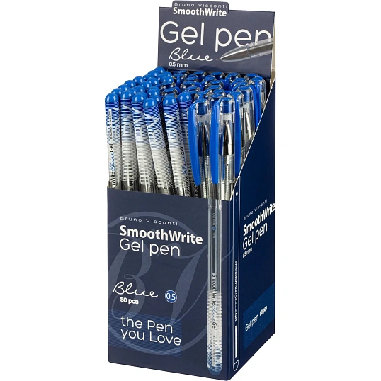 Ручка гелевая неавтомат. SmoothWrite 0.5мм, синий, 20-0393/01