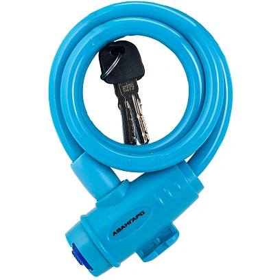 Замок навесной тросовый_УЗК Авангард ВС-Т10 (1000мм) сталь техно аква (2кл)