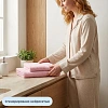Набор полотенец махровых Luscan/бордюр 450г/м2, 50x90/70x140, розовый
