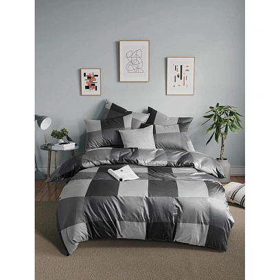 Постельное белье 2сп Макси  Бязь (нав.70х70-2шт),Gray cage