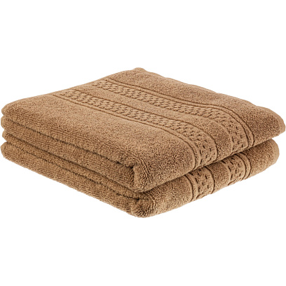 Набор полотенец махровых  для рук 50х80 см, 450 г/м2, Хаки 2шт