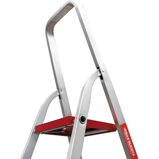 Стремянка алюминиевая усиленная 225 кг 3 ступени, Новая Высота  3110103