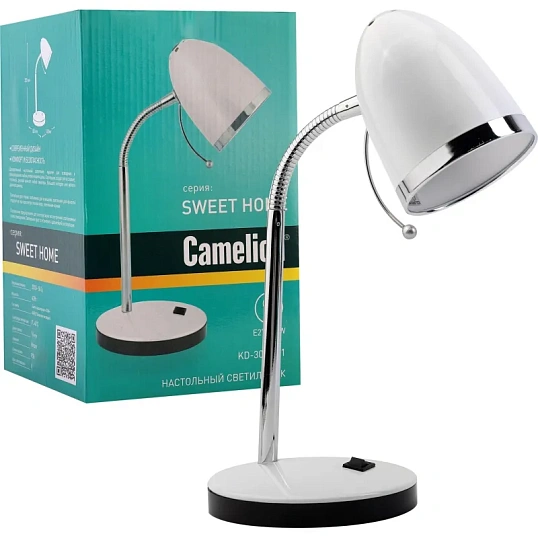 Светильник Camelion KD-308  C01 белый E27 40W