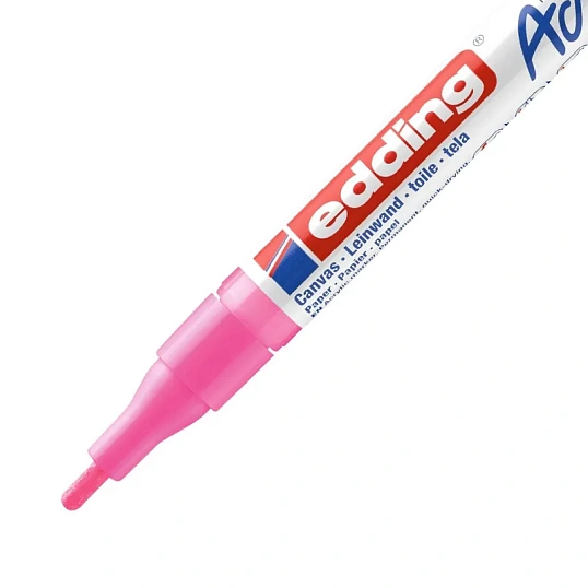 Маркер акриловый Edding 5300/069.кругл.1-2 мм. Флюоресц розовый/Neonpink