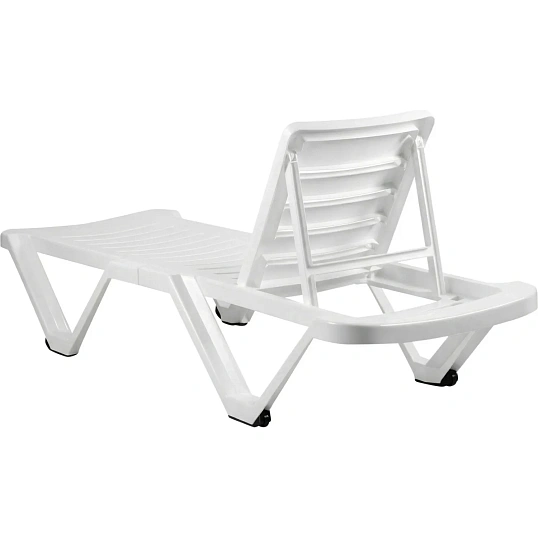 Шезлонг PR_Decorona DeRiviera без подлокотников, белый рассвет