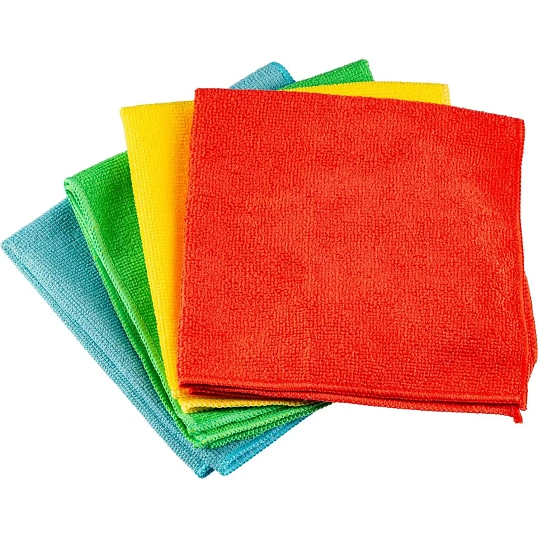 Салфетки хозяйственные из микрофибры универс 180г/м2 40х40см 4шт/уп