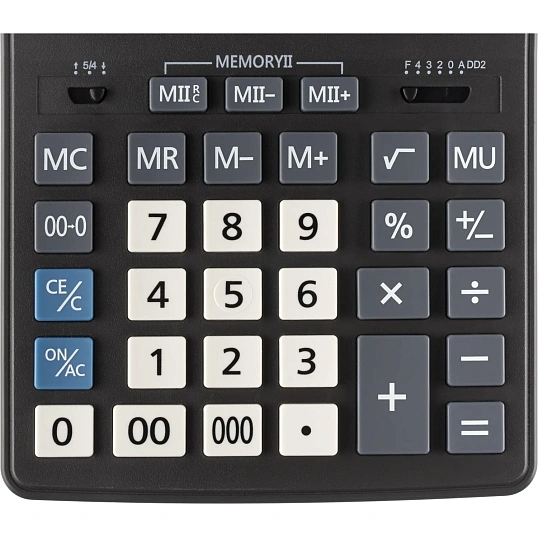 Калькулятор настольный Attache CDB1601-BK 16-разрядный черный 205x155x35 мм