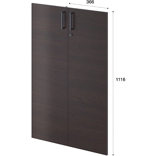 Двери IN FORMANT 129H102 734х16х1116 Венге 2шт