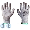 Перчатки защитные от порезов JetaSafety JCP031 трикотаж. 3кл. цв.серый р.ХL