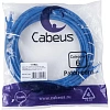 Патч-корд Cabeus PC-UTP-RJ45-Cat.6-5m-BL-LSZH U/UTP, кат6,2xRJ45/8p8c,синий