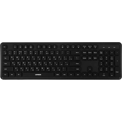 Клавиатура UGREEN K331 (55657) проводная USB RU черный