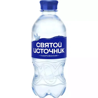 Вода питьевая Святой Источник ПЭТ 0,33л газ 1883466