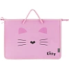 Папка для тетрадей Комус Класс Kitty  А4 на молн с ручк,пластик, 45мм,ПТ-15