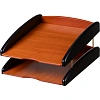 Набор настольный RS6M-3A на 6 предметов из МДФ, цвет: палисандровый/черный