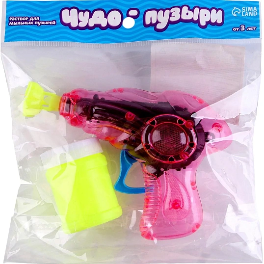 Мыльные пузыри Funny toys прозрачный пистолет МИКС 728874