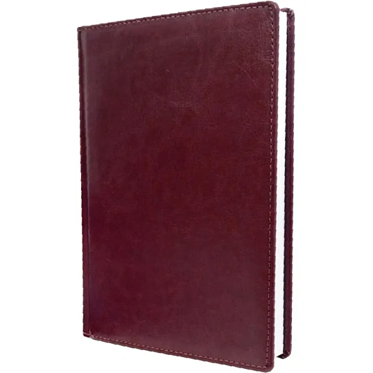 Ежедневник недатированный бордо,А5, 148x218, 352стр, Agenda