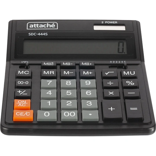 Калькулятор настольный Attache  SDC-444S 12-разрядный черный 158x206x33 мм