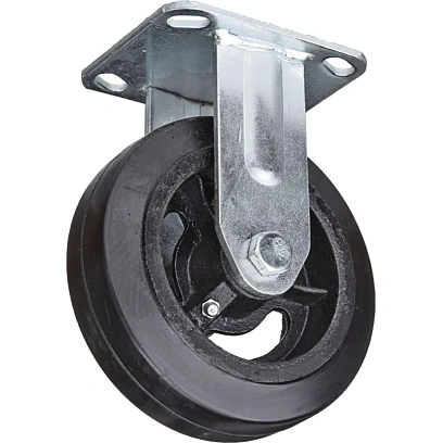 Колесо для тележки FCd 200, непов, литая резина, без торм, 200мм