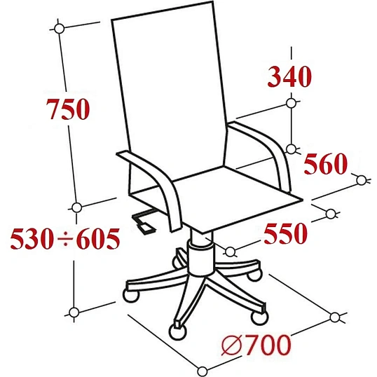 Кресло BN_Dp_EChair-584 TR рецикл.кожа черный, металл черный