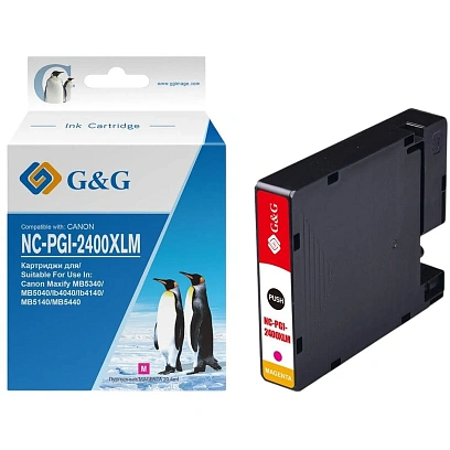 Картридж струйный G&G PGI-2400XL M пур. для Canon MAXIFY iB4040/ МВ5040