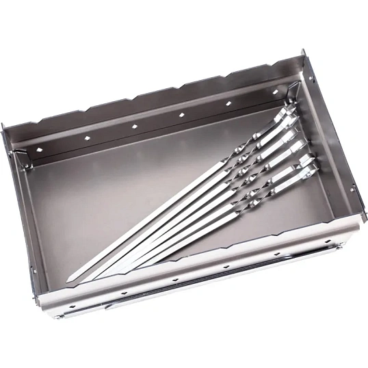 Мангал со складными ножками, с 6 шампур, Forester 45х25см,в кейсе, BC-783M