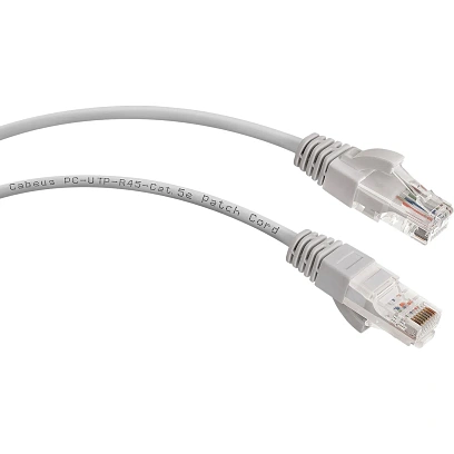 Патч-корд Cabeus PC-UTP-RJ45-CAT.5E-5M-LSZH серый