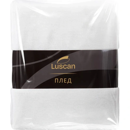 Плед микрофибра Luscan, молочный 200х220