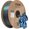 Катушка нить пластиковая PLA-Silk Mystic, 1.75 mm, Red Green Blue, 1 кг