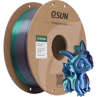 Катушка нить пластиковая PLA-Silk Mystic, 1.75 mm, Red Green Blue, 1 кг