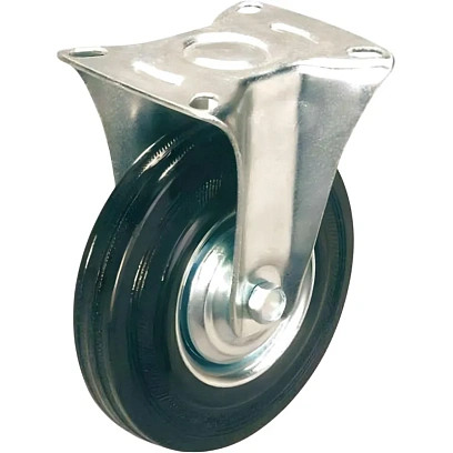 Колесо для тележки FC 160, непов, литая резина, без торм, 160мм