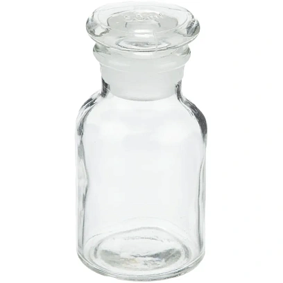 Склянка с прит. пробкой 60 мл широкое горло светлая