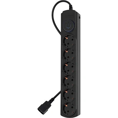 Сетевой фильтр Ippon BK-6-UPS-1.8-10-B 1.8м (6 розеток) черный (1804672)