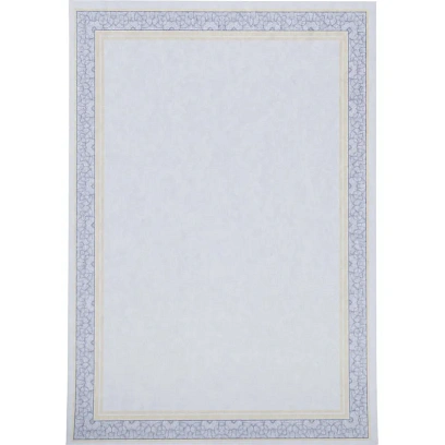 Сертификат-бумага А4 Attache двойная рамка сине-оранжевая ID8, 25шт/уп